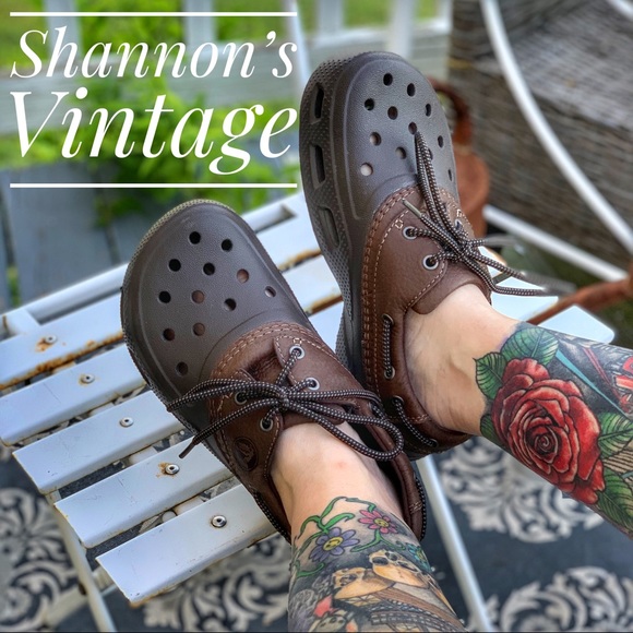 CROCS Other - CROCS boat shoes style men’s sz 8 A30 women’s 10